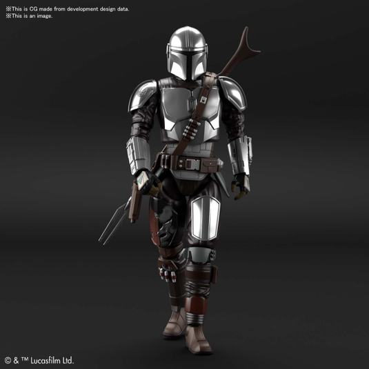 Bandai - Star Wars Model - The Mandalorian (Beskar Armor) [Silver Coating Version] 1/12 Scale