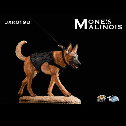 JXK - Malinois Loyal Fighting Warrior Dark Color Dog -  Deluxe Edition