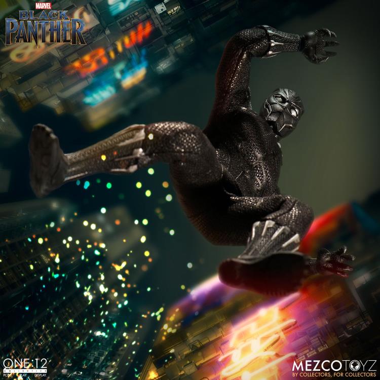 Load image into Gallery viewer, Mezco Toyz - One:12 Black Panther Action Figure
