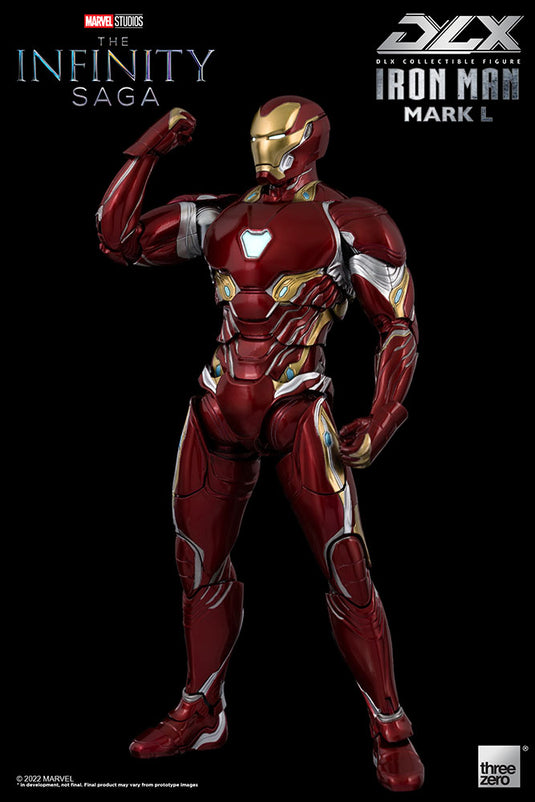 Threezero 1:12 Infinity Saga DLX Iron Man Mark 46 - Figura Da Collezione Con LED