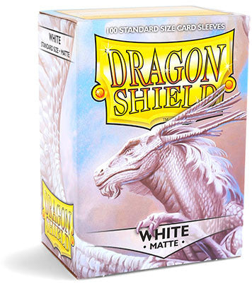 Dragon Shield - Matte White Sleeves - 100 Sleeves