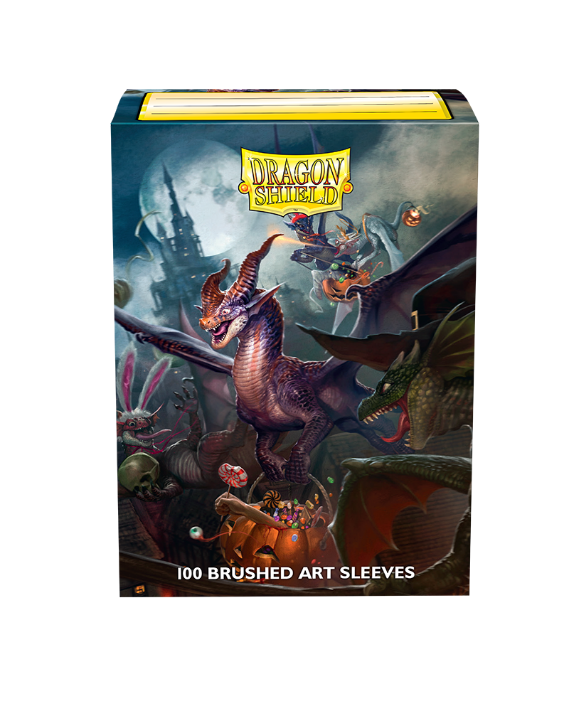 Load image into Gallery viewer, Dragon Shield - Brushed Art Sleeves - Halloween Dragon 2021
