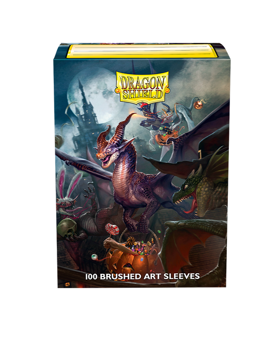 Dragon Shield - Brushed Art Sleeves - Halloween Dragon 2021