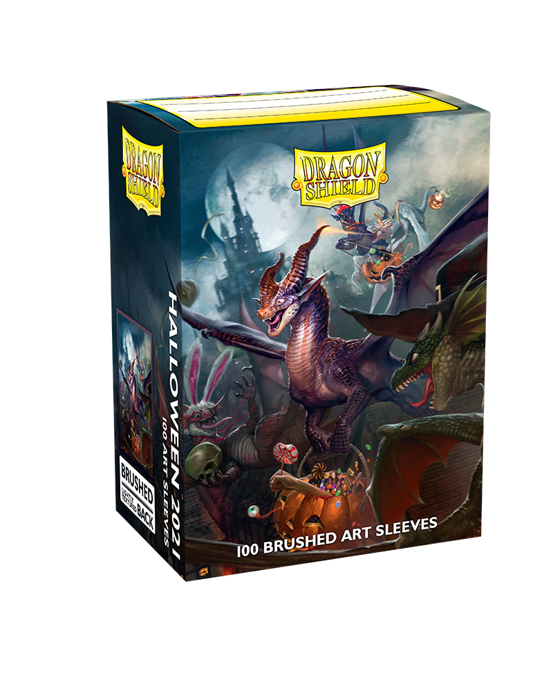 Load image into Gallery viewer, Dragon Shield - Brushed Art Sleeves - Halloween Dragon 2021
