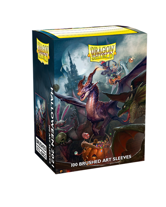Dragon Shield - Brushed Art Sleeves - Halloween Dragon 2021