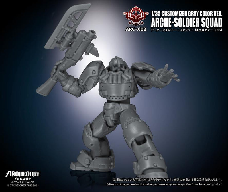 Load image into Gallery viewer, Toys Alliance - Archecore: ARC-02X Arche-Soldier Squad (Gray Color Version) Three-Pack
