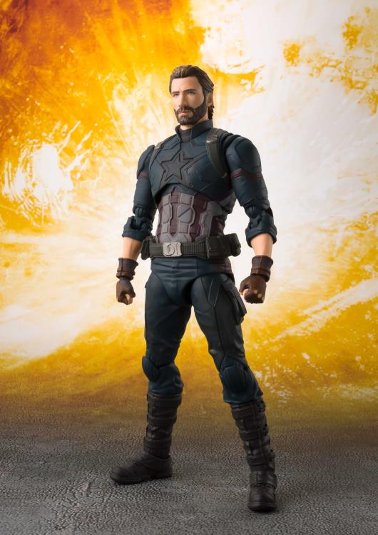 Load image into Gallery viewer, Bandai - S.H.Figuarts - Avengers Infinity War - Captain America and Explosion Effect Set
