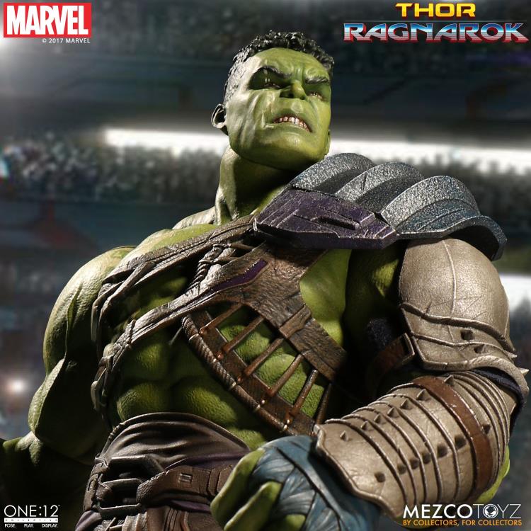 Load image into Gallery viewer, Mezco Toyz - One:12 Thor Ragnarok Gladiator Hulk Action Figure
