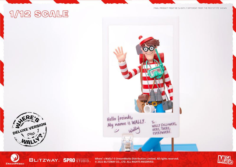 Load image into Gallery viewer, Blitzway - MEGAHERO Where&#39;s Waldo: Waldo Deluxe 1/12 Scale Figure
