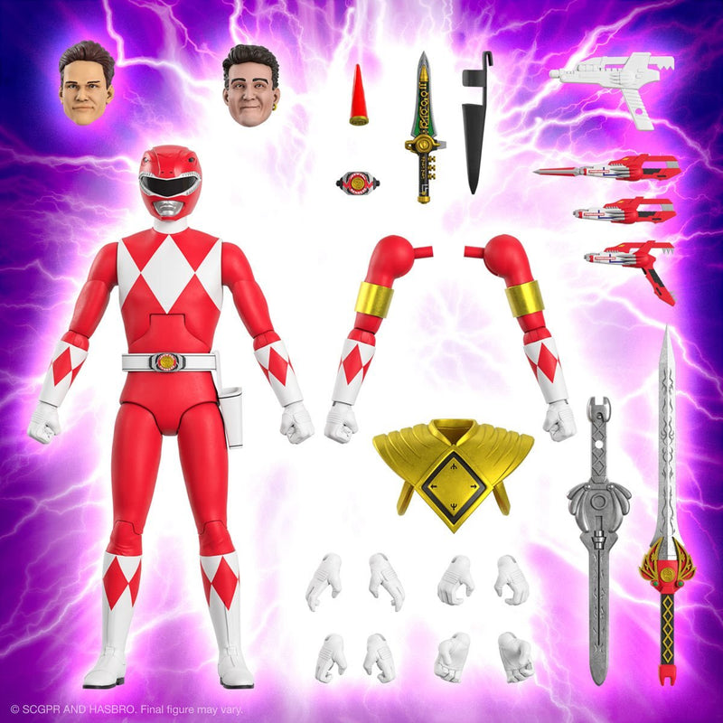 Load image into Gallery viewer, Super 7 - Mighty Morphin Power Rangers Ultimates Wave 2: Red Ranger
