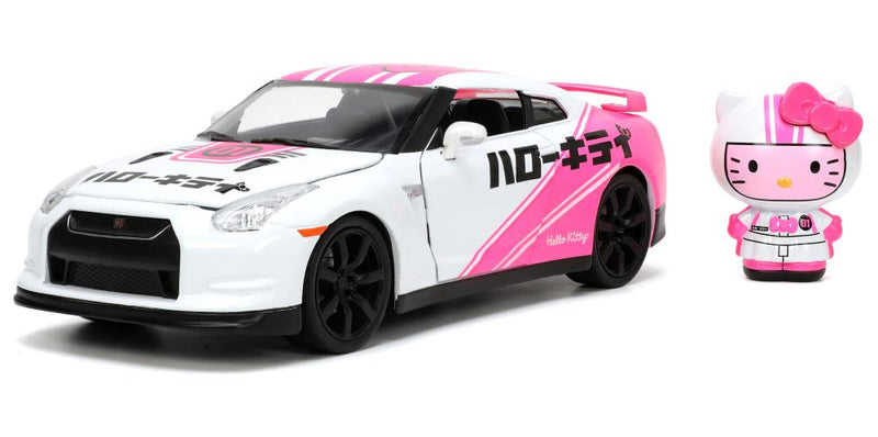 Load image into Gallery viewer, Jada Toys - Hello Kitty and Friends Tokyo Speed: Die-Cast Hello Kitty and 2009 Nissan GTR 1/24 Scale
