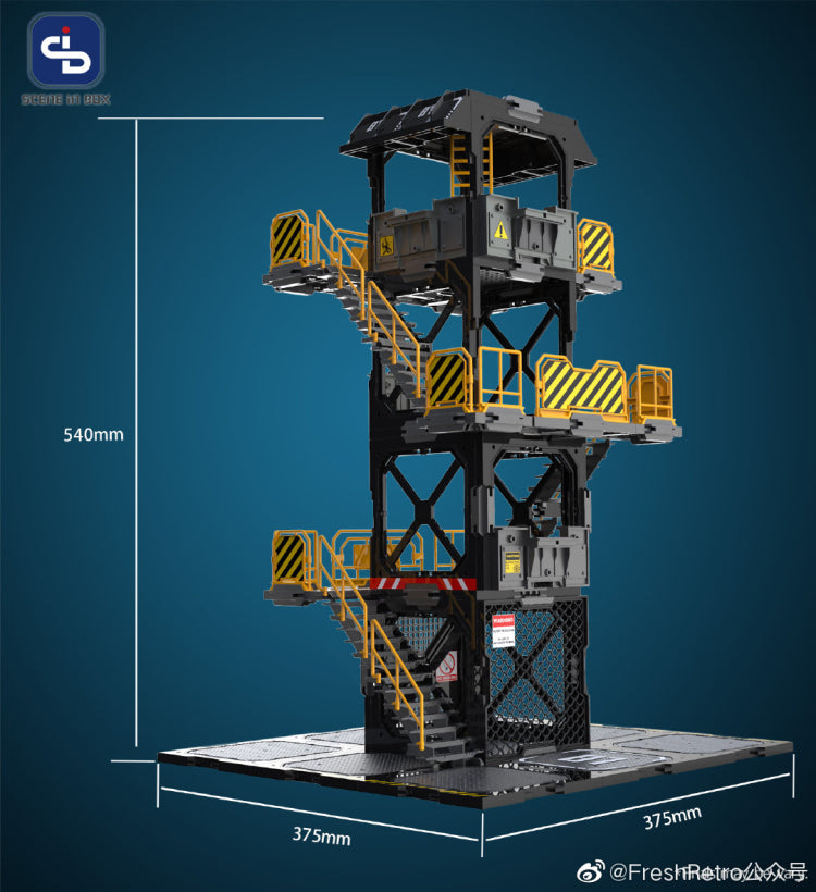 Load image into Gallery viewer, Fresh Retro: Scene in Box - SIB01 Watchtower Diorama Building Set
