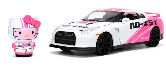 Jada Toys - Hello Kitty and Friends Tokyo Speed: Die-Cast Hello Kitty and 2009 Nissan GTR 1/24 Scale