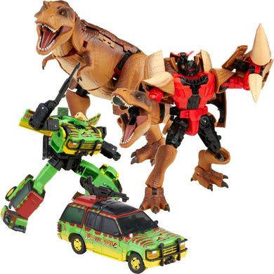 Transformers X Jurassic Park Mash-Up - Tyrannocon Rex and Autobot JP93 Set