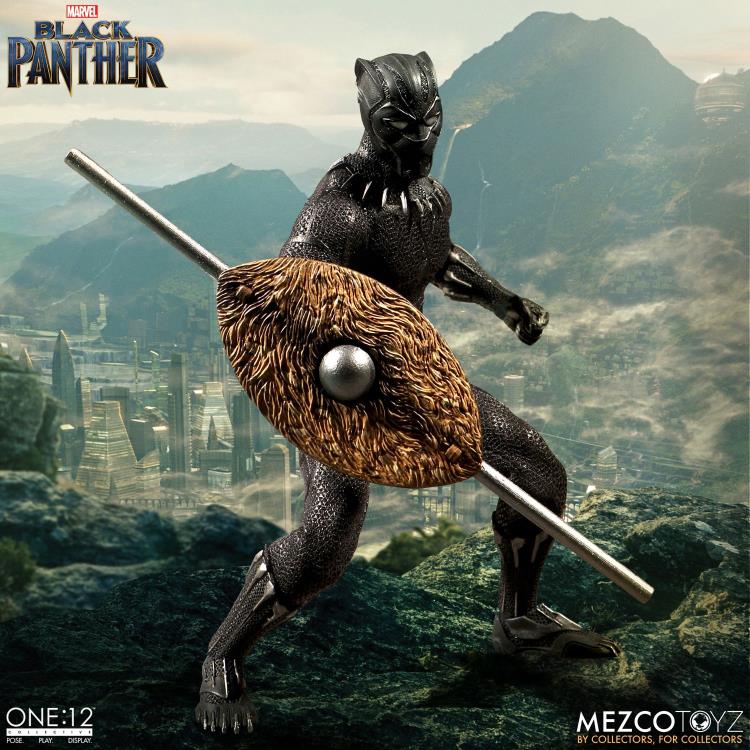 Load image into Gallery viewer, Mezco Toyz - One:12 Black Panther Action Figure
