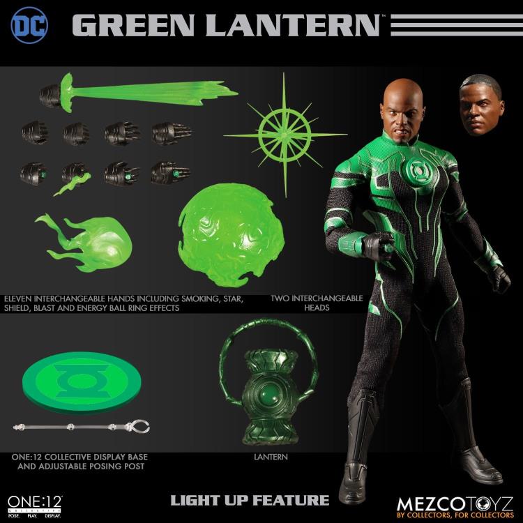 Load image into Gallery viewer, Mezco Toyz - One:12 Green Lantern (John Stewart)
