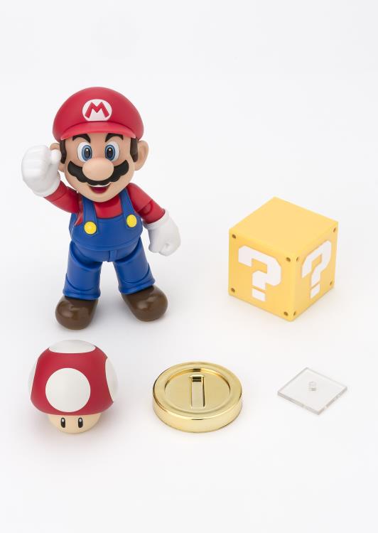 Bandai - S.H.Figuarts - Super Mario Action Figure Mario (New Packaging)
