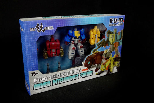 Iron Factory - IF-EX03R - Sonictech,Bassrhino,Leotrible - Blue Version (Set of 3)