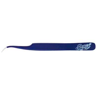 Excel - Ultra Fine Point Tweezers - Slant Blue 30423