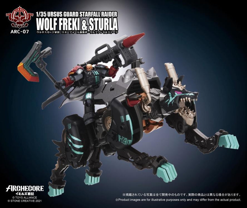 Load image into Gallery viewer, Toys Alliance - Archecore: ARC-07 Ursus Guard Starfall Raider Wolf Freki &amp; Sturla
