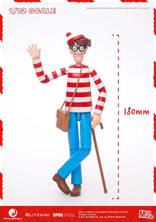 Load image into Gallery viewer, Blitzway - MEGAHERO Where&#39;s Waldo: Waldo 1/12 Scale Figure
