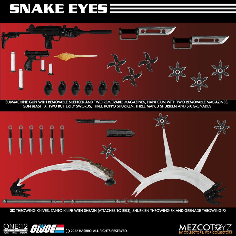 Load image into Gallery viewer, Mezco Toyz - One:12 G.I. Joe: Deluxe Snake Eyes
