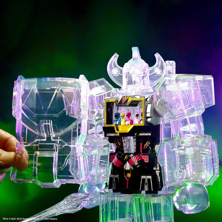 Load image into Gallery viewer, Super 7 - Mighty Morphin Power Rangers Super Cyborg - Megazord [Clear]
