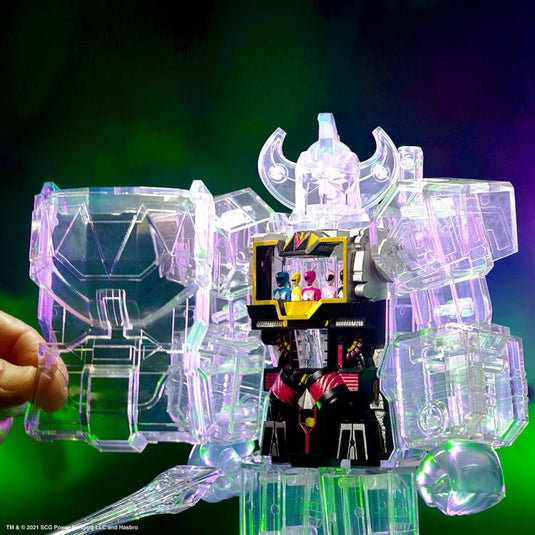 Super 7 - Mighty Morphin Power Rangers Super Cyborg - Megazord [Clear]