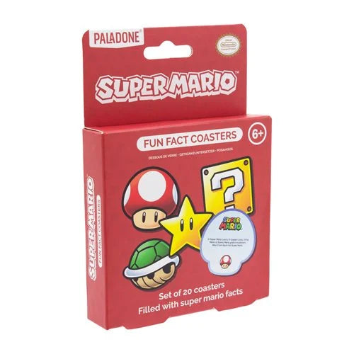 Load image into Gallery viewer, Paladone - Super Mario Fun Fact Coasters 20-Pack
