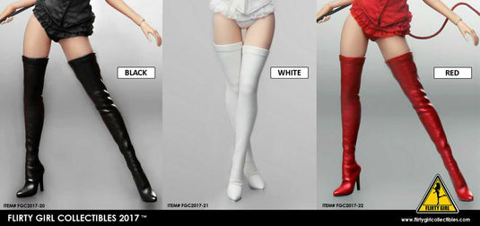 Flirty Girl - High Boots - Red