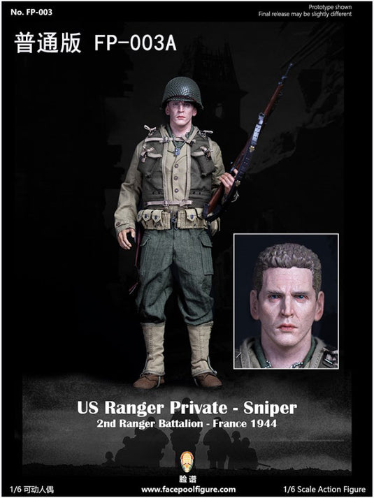 Facepoolfigure - 1944 WWII US Ranger Private Sniper Ordinary Version