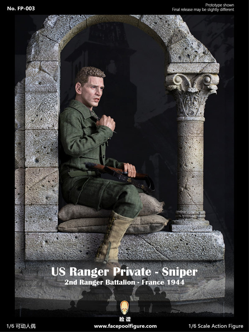 Load image into Gallery viewer, Facepoolfigure - 1944 WWII US Ranger Private Sniper Special Edition
