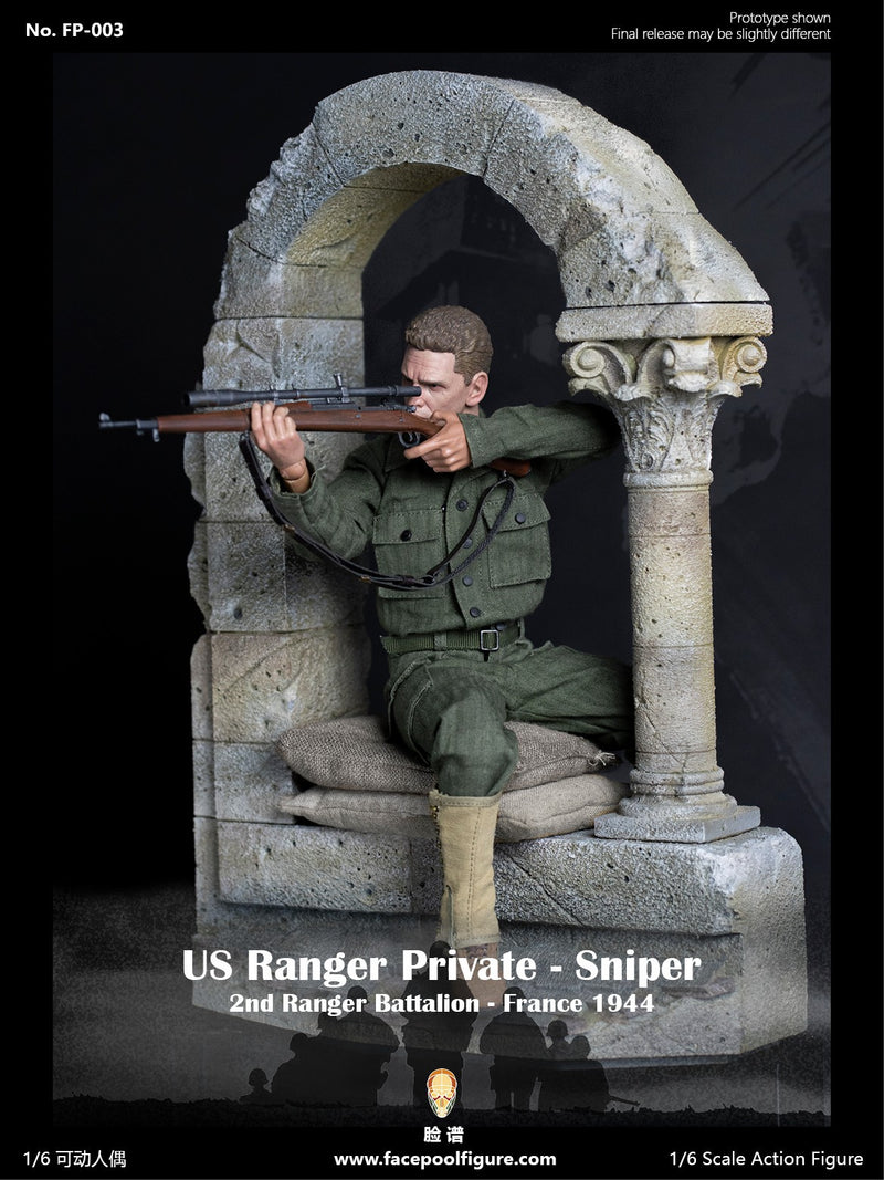 Load image into Gallery viewer, Facepoolfigure - 1944 WWII US Ranger Private Sniper Special Edition
