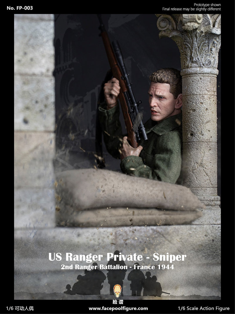 Load image into Gallery viewer, Facepoolfigure - 1944 WWII US Ranger Private Sniper Special Edition
