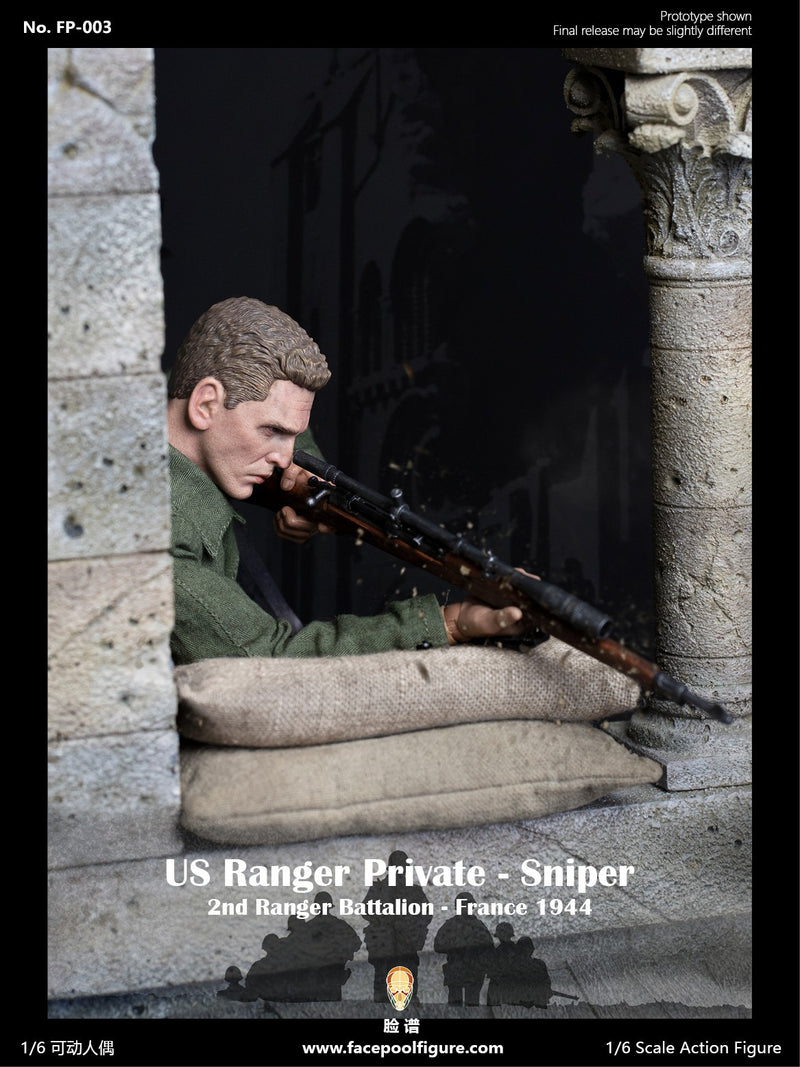 Load image into Gallery viewer, Facepoolfigure - 1944 WWII US Ranger Private Sniper Special Edition
