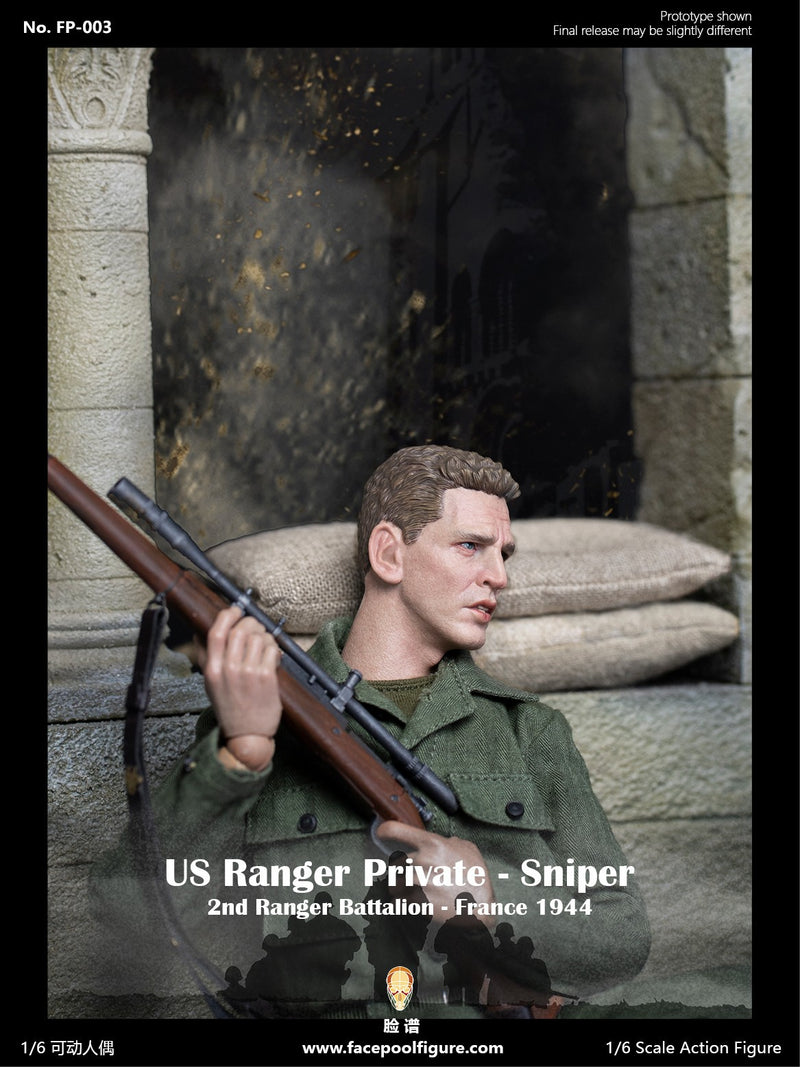 Load image into Gallery viewer, Facepoolfigure - 1944 WWII US Ranger Private Sniper Special Edition
