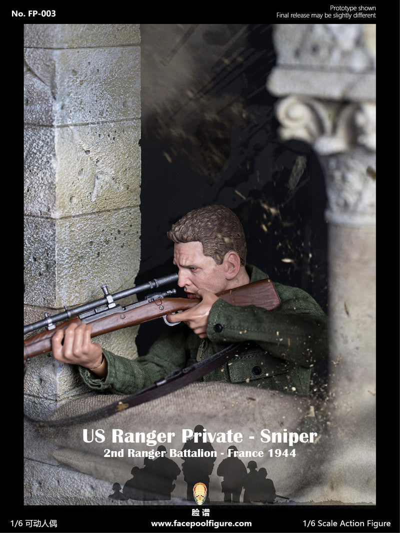 Load image into Gallery viewer, Facepoolfigure - 1944 WWII US Ranger Private Sniper Special Edition
