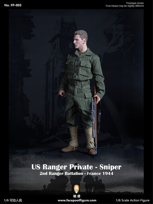 Facepoolfigure - 1944 WWII US Ranger Private Sniper Ordinary Version