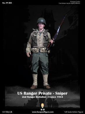 Facepoolfigure - 1944 WWII US Ranger Private Sniper Ordinary Version