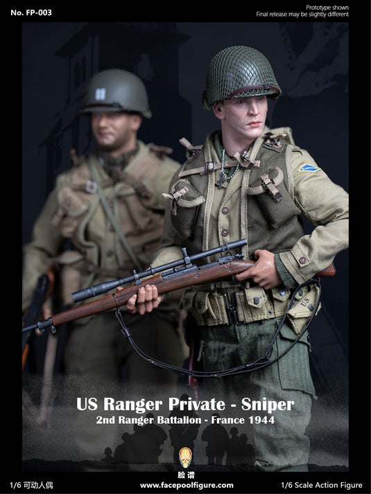 Facepoolfigure - 1944 WWII US Ranger Private Sniper Ordinary Version