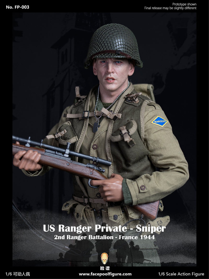 Load image into Gallery viewer, Facepoolfigure - 1944 WWII US Ranger Private Sniper Ordinary Version
