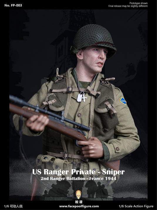Facepoolfigure - 1944 WWII US Ranger Private Sniper Ordinary Version