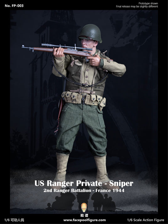 Facepoolfigure - 1944 WWII US Ranger Private Sniper Ordinary Version