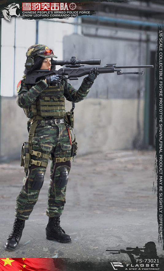 Flagset - Chinese Snow Leopard Commando Unit - Female Sniper