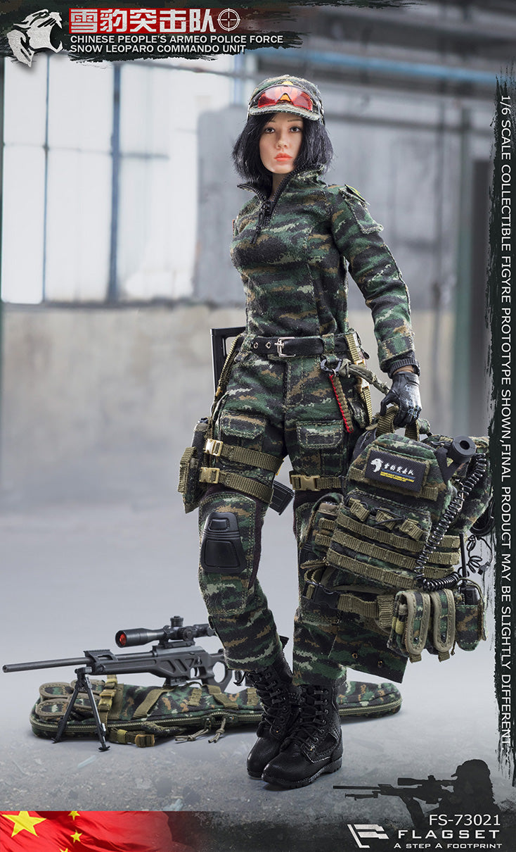 Load image into Gallery viewer, Flagset - Chinese Snow Leopard Commando Unit - Female Sniper
