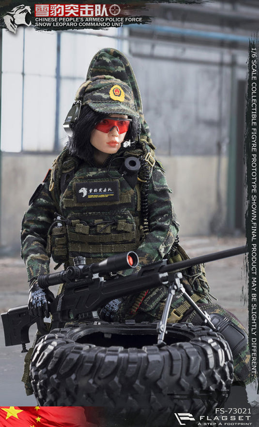 Flagset - Chinese Snow Leopard Commando Unit - Female Sniper