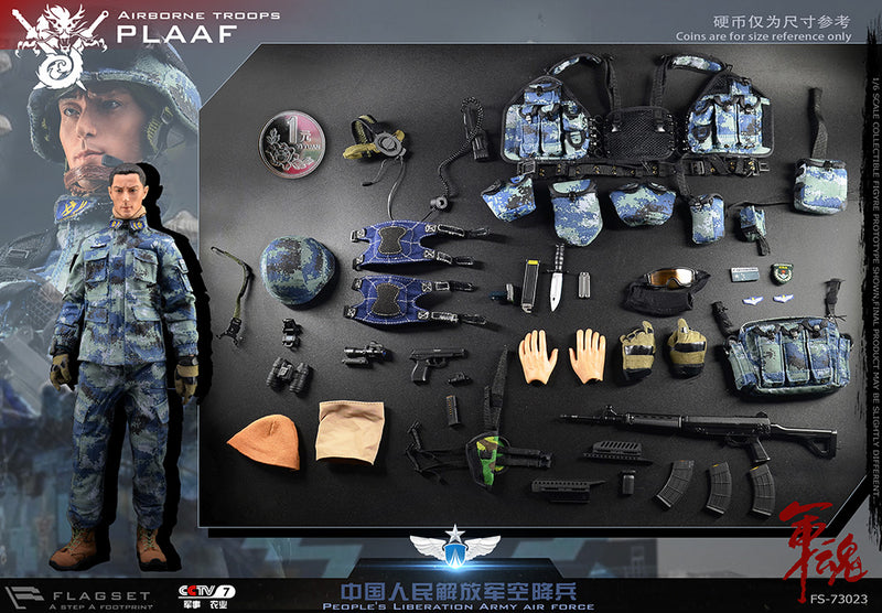 Load image into Gallery viewer, Flagset - The Chinese People&#39;s Liberation Army - Airborne Forces PLAAF
