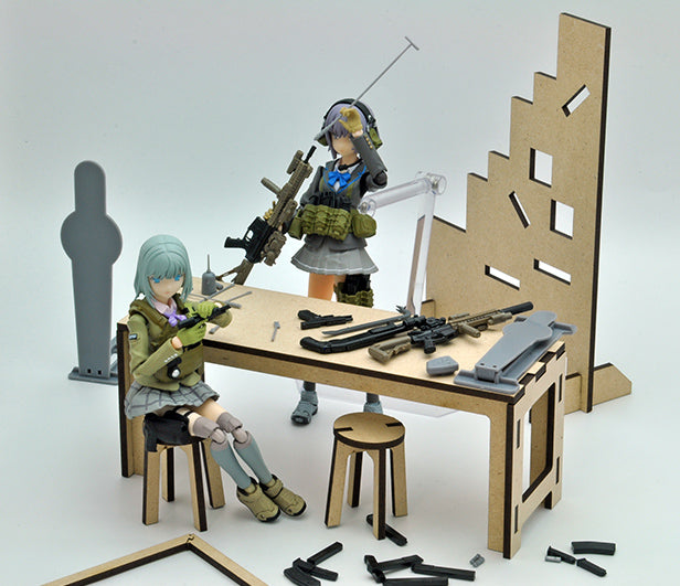 Load image into Gallery viewer, Little Armory LD015 Shooting range B - 1/12 Scale Plastic Model Kit
