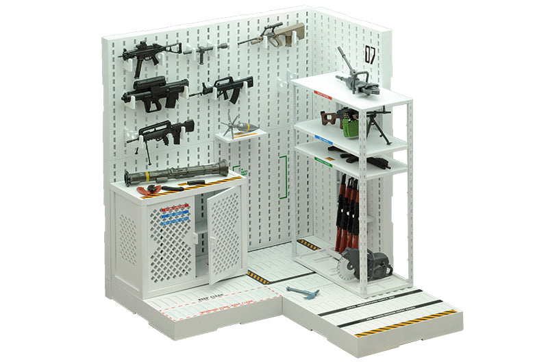 Load image into Gallery viewer, Little Armory LD027 Weapons Room A - 1/12 Scale Plastic Model Kit
