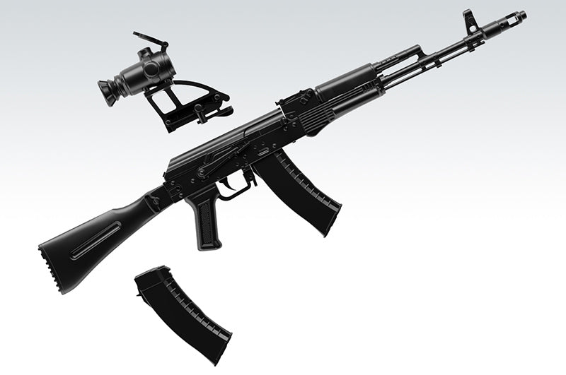 Load image into Gallery viewer, Little Armory LA060 AK74M - 1/12 Scale Plastic Model Kit
